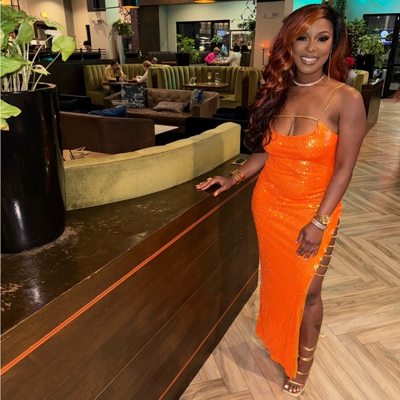 Women’s Sequin Maxi Dress - Picture 2 of 11